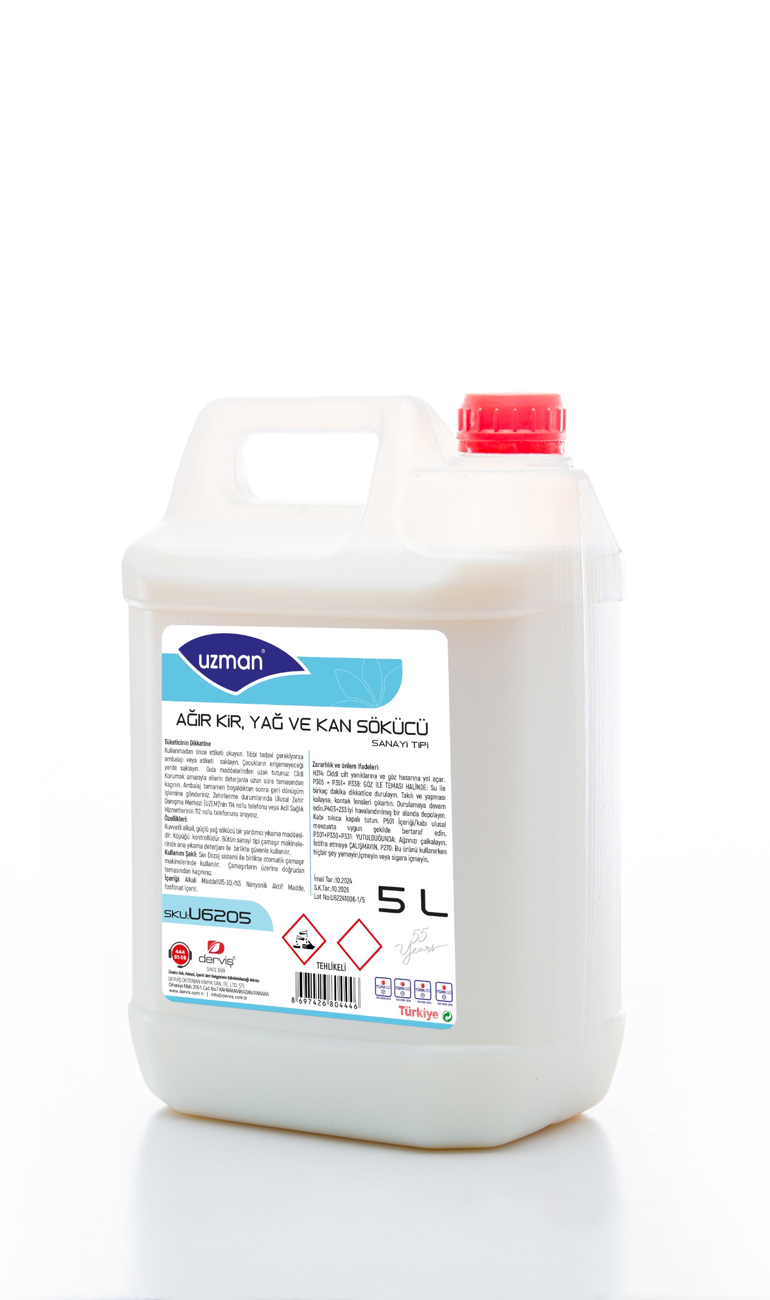 Ağır Kir, Yağ ve Kan Sökücü 5 Litre